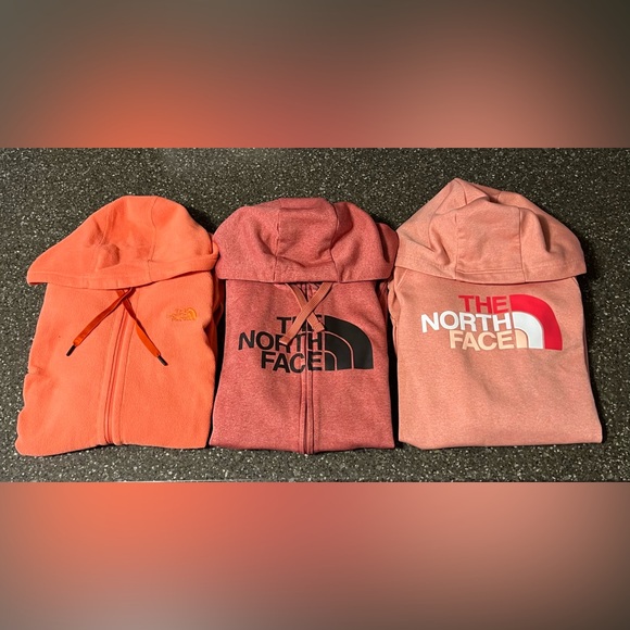 The North Face Tops - The North Face Bundle Lot of Three Hoodies Zip Pullover Winter Spring Hiking
